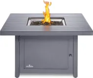 Hamptons Square Patioflame Table Fire Table , Propane, Grey