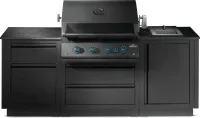 OASIS 300 Outdoor Kitchen, Built-in 700 Series 32 With Soft Close , Propane, Matte/Matt Black