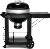 Professional 22 Charcoal Cart 22-inch Kettle Grill with Cart , Charcoal, Black