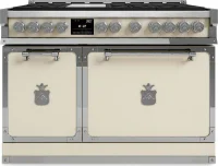 48” Freestanding Dual Fuel Range, Fiorentina Series, 4,34 cu. ft. and 2,24 cu. ft. total capacity, Solid Door