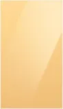 Bespoke 4-Door Flex(TM) Refrigerator Panel in Sunrise Yellow Glass - Bottom Panel