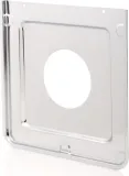 Square Chrome Burner Pan, Fits Most