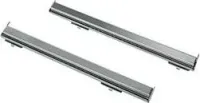Telescopic shelf set with 1 partially extractable level