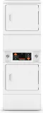Stacked 120/240 V ELECTRIC DRYERS - 10° ANGLED Control Panel (Tall Height) - Solid Doors