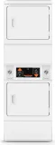 Stacked GAS DRYERS - 10° ANGLED Control Panel (Tall Height) - Solid Doors