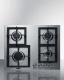 24" Gas Sealed Burner Cooktop, 4 Elements