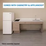 8' Wide Barrier-free Turnkey Kitchen, ADA Compliant