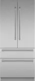 Freedom(R), Built-in French Door Bottom Freezer, 36'', Stainless steel