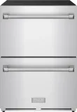 24" Undercounter Built-in Or Freestanding Drawer Refrigerator Stainless Steel