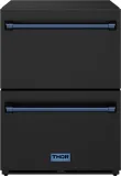 24" Undercounter Built-in Or Freestanding Drawer Refrigerator Black/blue Gordon Ramsay Series