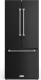 30 Inch 17.5 Cu Ft French Door Counter Depth Refrigerator With Ice Maker In Black/stainless Steel Gordon Ramsay Series
