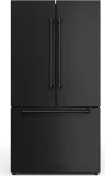 36 Inch 20.3 Cu Ft French Door Counter Depth Refrigerator With Ice Maker In Black Gordon Ramsay Series