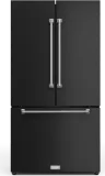 36 Inch 20.3 Cu Ft French Door Counter Depth Refrigerator With Ice Maker In Black/stainless Steel Gordon Ramsay Series