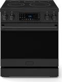 30 Inch Professional Electric Range With Tilt Panel Touch Control In Black Gordon Ramsay Series