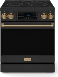 30 Inch Professional Electric Range With Tilt Panel Touch Control In Black/bronze Gordon Ramsay Series