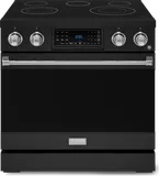 36 Inch Professional Electric Range With Tilt Panel Touch Control In Black/stainless Steel Gordon Ramsay Series