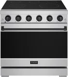 36 Inch Professional Electric Range In Stainless Steel/black Gordon Ramsay Series