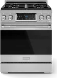 30 Inch Professional Gas Range With Tilt Panel Touch Control In Stainless Steel Gordon Ramsay Series