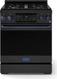 30 Inch Professional Lp Range With Tilt Panel Touch Control In Matte Black/blue Gordon Ramsay Series