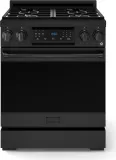 30 Inch Professional Gas Range With Precision Knob Control In Black