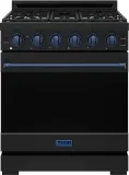 30 Inch Professional Liquid Propane With Precision Knob Control In Black/blue