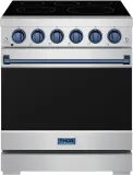 30 Inch Professional Gas With Precision Knob Control In Stainless Steel/blue
