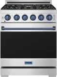 30 Inch Professional Liquid Propane With Precision Knob Control In Stainless Steel/blue