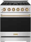 30 Inch Professional Liquid Propane With Precision Knob Control In Stainless Steel/bronze