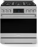 36 Inch Professional Electric Range With Tilt Panel Touch Control In Black Gordon Ramsay Series Rse36b