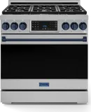 36 Inch Professional Lp Range With Tilt Panel Touch Control In Stainless Steel/blue Gordon Ramsay Series