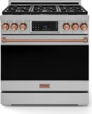 36 Inch Professional Lp Range With Tilt Panel Touch Control In Stainless Steel/rose Gold Gordon Ramsay Series