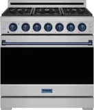 36 Inch Professional Liquid Propane Range With Precision Knob In Stainless Steel And Blue Gordon Ramsay Series