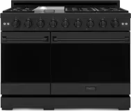 48 Inch Professional Gas Range With Pro-style Knobs In Black Gordon Ramsay Series