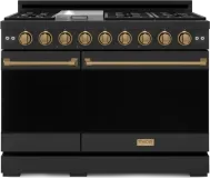 48 Inch Professional Lp Range With Pro-style Knobs In Black/bronze Gordon Ramsay Series