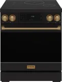 30 Inch Professional Induction Range With Tilt Panel Touch Control In Black And Bronze Gordon Ramsay Series