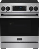 30 Inch Professional Induction Range With Tilt Panel Touch Control In Stainless Steel And Black Gordon Ramsay Series