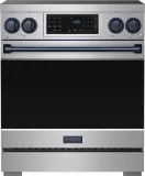 30 Inch Professional Induction Range With Tilt Panel Touch Control In Stainless Steel And Blue Gordon Ramsay Series
