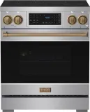 30 Inch Professional Induction Range With Tilt Panel Touch Control In Stainless Steel And Bronze Gordon Ramsay Series