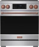 30 Inch Professional Induction Range With Tilt Panel Touch Control In Stainless Steel And Rose Gold Gordon Ramsay Series
