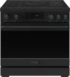 36 Inch Professional Induction Range With Tilt Panel Touch Control In Black Gordon Ramsay Series