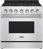 36" Freestanding Gas Range, 6.0 cu. ft. Capacity