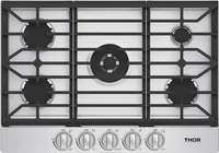 30" Gas Sealed Burner Cooktop, 5 Elements