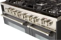 Round SS Handles: Double Oven - Must Specify When Ordering