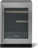 24"W. SS Panel - Glass Door W/Slim Handle