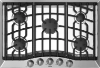 30" Gas Cooktop, 5 Burners