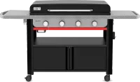 Slate(R) 36 Rust-Resistant Griddle with Closed Cabinet - Black