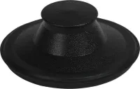 Disposer Splash Guard, Black-colored, 3 1/4" diameter x 1/25" height