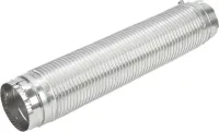 6' Dryer Exhaust Duct of snap-lock metal, with 1 male fitting and 1 female fitting for standard 4