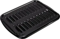 Premium Range Porcelain Broiler Pan and Roasting Rack - Grey (Includes Pan and Grid)