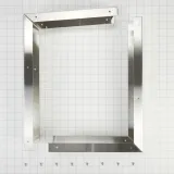 Microwave Side Panel Kit, Stainless Steel, for 36" W openings under 12" cabinets, fits 30" JMC2430DS and JMC2430DP